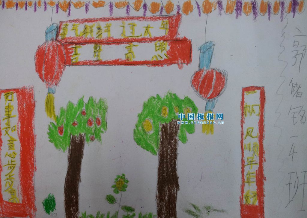 龙年春节板报_春节板报简单又漂亮_春节板报